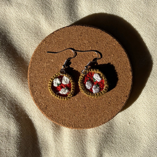 Pizza earrings