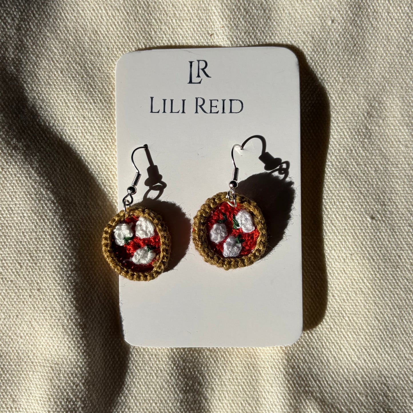 Pizza earrings